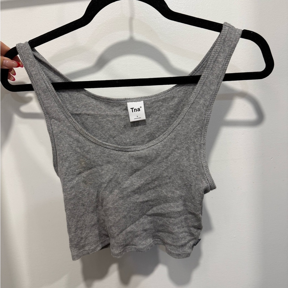 Tna Scoop Ribbed Cropped Tank